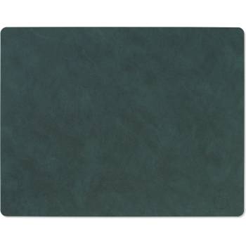 LIND DNA Подложка за маса SQUARE NUPO 35 x 45 см, тъмно зелен, кожа, LIND DNA (LIND981069)