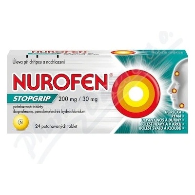 NUROFEN STOPGRIP POR 200MG/30MG TBL FLM 24 – Zboží Mobilmania