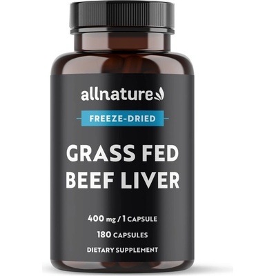 Allnature Grass Fed Beef Liver 180 kapslí