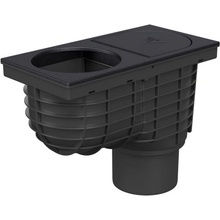 Chuděj Lapač strešných splavenín D110 spodný pre zvod 125 mm liatina