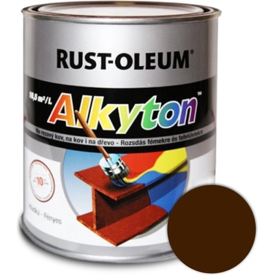 Rust Oleum Alkyton Lesklá R8011 hnedá oriešková 250ml