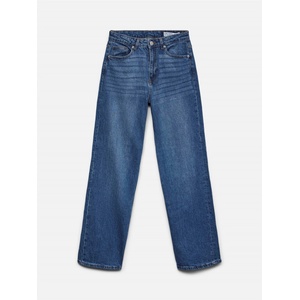 Vero Moda Дамски дънки Vero Moda Womens RA380 Wide Leg Jeans - Mid Blue Denim