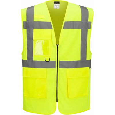 Portwest ES376 ES1 Essential Hi-Vis Sieťovaná manažérska vesta žltá