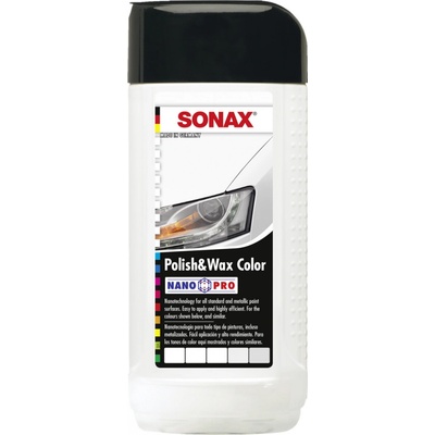 Sonax Polish & Wax Color NanoPro BIELA 250 ml