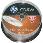 HP CD-RW HP (Hewlett Pacard) 80min. / 700mb. 12X - 25 бр. в шпиндел