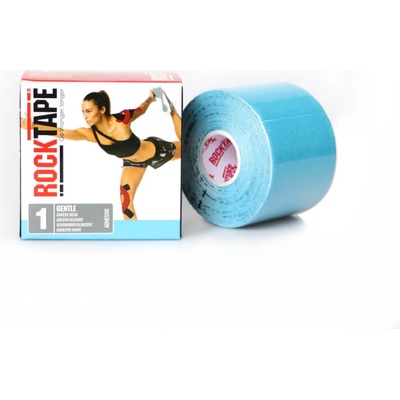 RockTape pro citlivou pokožku modrá kineziologický tejp 5 cm x 5 m
