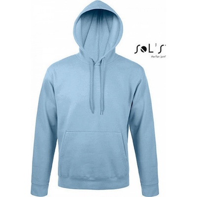 Sol's Přiléhavá unisex klokanka Snake s podšívkou z česaného fleecu modrá nebeská