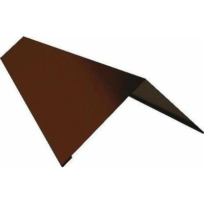 Hřebenáč klasik r.š.333mm Al Hliník 0.6mm lakovaný RAL 8011 oříšková hnědá dl.2m