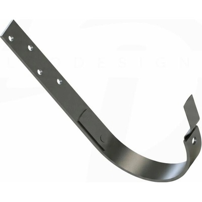 Krop Hák na krokvu BB polkruhového žľabu oceľový 280 mm systém 130 RAL 7016 antracit