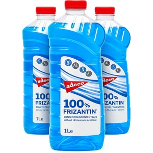 ADECO 3бр x 1л Антифриз концентрат adeco frizantin 100 Син (frizantin 100 3l)