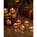 SIRIUS LED dekoratívny reťaz, červené bubienky, 1,5m