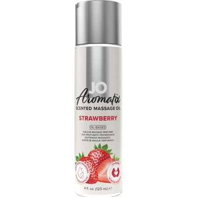 System JO Aromatix masážny olej jahoda 120 ml