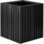 SQUARELY Самонаторяваща се саксия за цветя GrowBIG черно-пепелява (104-2A3)