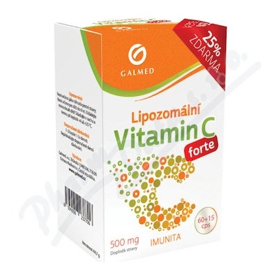 Galmed Vitamín C lipozomální Forte 500 mg 60+15 kapsúl