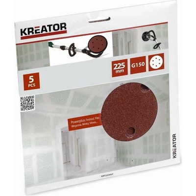 KREATOR Brusný papír 225mm G150 5ks KRT232007