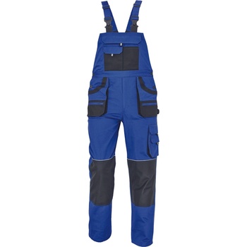 Fridrich Fridrich HANS Pracovné nohavice s trakmi modré