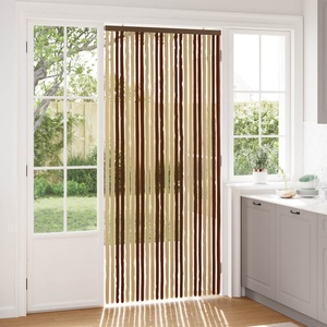 vidaXL Мрежа против насекоми Шенил Кафяв и бежов 100 x 220 cm 100% ПП (42034450)