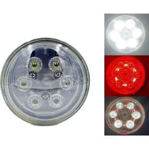  ЛЕД Диоден Халоген LED Лампа 2100lm 112mm 24W Бяла и Червена Светлина