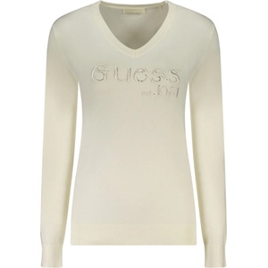 Guess jeans Дамска плетена блуза guess jeans, Размер l, Цвят Бяло (w5br41z2nq2_big012)