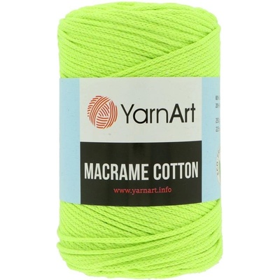 YarnArt Macrame Cotton 801 neónovo zelená