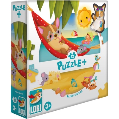 Loki Детски пъзел Loki от 12 части - Локи на плажа (51922-IE)