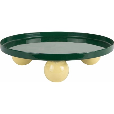 PT LIVING Kovová dekoratívna tácka Double Funky 25 cm