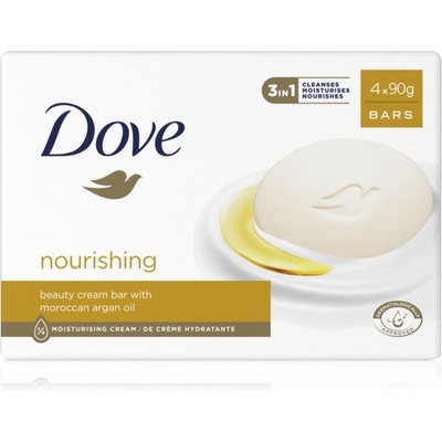 Dove Supreme Cream Oil krémové toaletné mydlo 4 x 100 g