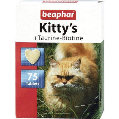 Beaphar KITTY'S + TAURINE-BIOTINE 75TAB - витаминни таблетки за котки
