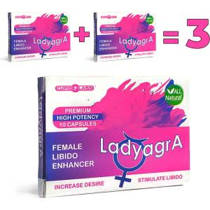 3 опаковки Възбуждащи капсули за жени LadyagrA