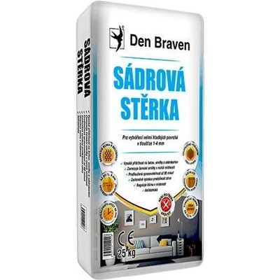 Den Braven Sádrová stěrka, pytel 25 kg, bílá