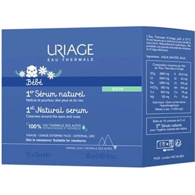 Uriage Čistiaca termálna voda Bébé (1st Natura l Serum) 15 x 5 ml