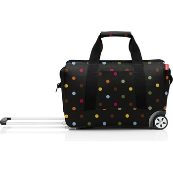 Reisenthel Чанта тип торба Allrounder Trolley с цветни точки на колела черна (MP7009)