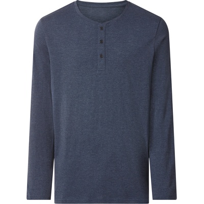 esmara Men pánské triko s dlouhými rukávy navy modrá