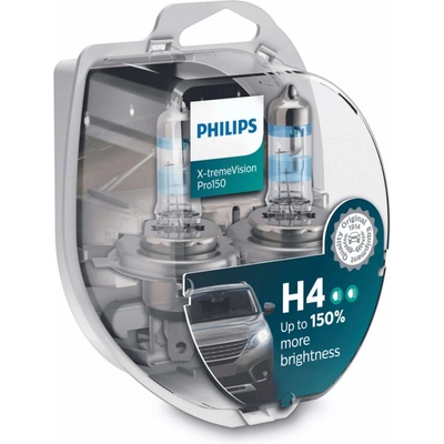 Philips X-tremeVision H4 P43t 12V 60/55W 12342XVPS2
