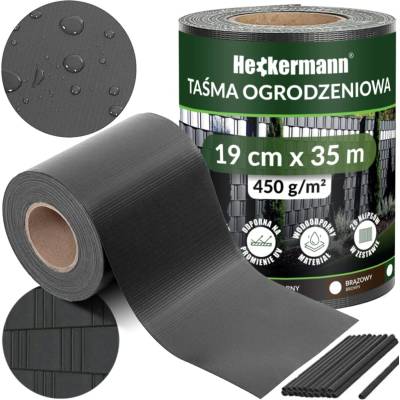 Stínící panelové pásy 19 Cm x 35m Heckermann - Tmavě šedá