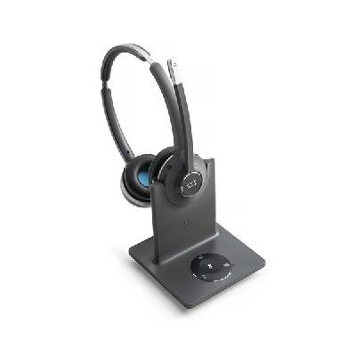 Cisco 562 Wireless Dual - Náhlavní souprava - náhlavní - DECT 6.0 - bezdrátový - s Multibase Statio CP-HS-WL-562-M-EU=