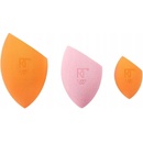 Real Techniques Ultimate sponge Trio Miracle Complexion hubka na tekutý make-up 1 ks + Mini Miracle Complexion hubka na tekutý make-up mini 1 ks + Miracle Powder hubka na púder 1 ks kozmetická sada
