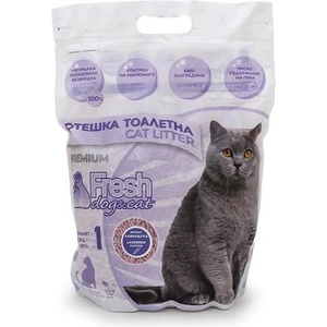 Fresh Dog and Cat Fresh - Соева котешка тоалетна с аромат на лавандула (6 л / 2.5 кг)