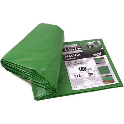 MasiPro Plachta 180g ZELENO-ŠEDÁ 5 x 6 m 102465