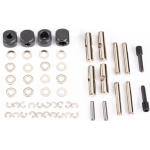 Traxxas Карета за полуоски U-joints, driveshaft (carrier (4)/ 4.5mm cross pin (4)/ 3mm headed pin (4)/ 4x15mm screw pin (2)/ hex pin (2)/ e-clips (6)/ 3x6x0.5 MW (4)) за две полуоски TRX5452X (TRX5452X)
