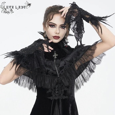 DEVIL FASHION rukavice Black Gothic EGE00201