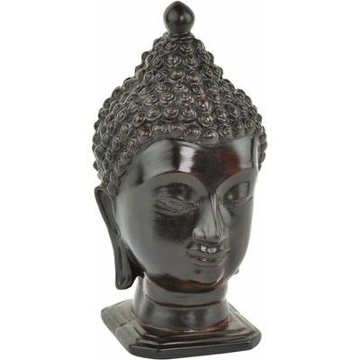 Soška pryskyřice Buddha hlava - 21,5 x 9 cm