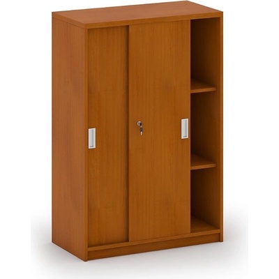 Mirelli, Zasouvací kancelářská skříň 800 x 400 x 1200 mm, třešeň – Zboží Dáma