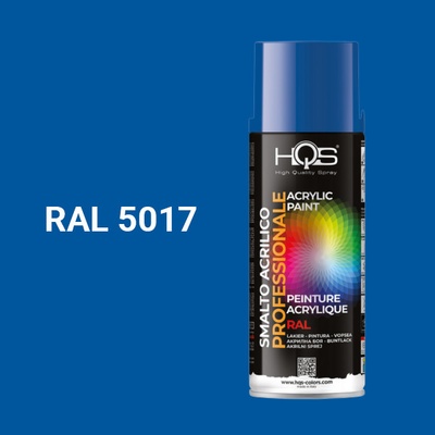 HQS akrylová farba v spreji 400 ml RAL 5017 lesklá