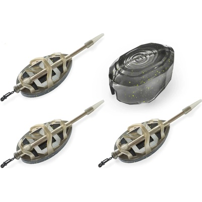 Delphin Sada Krmítek S Formičkou Method QUIX Reaxe 3+1 L - 30 g + 40 g + 50 g