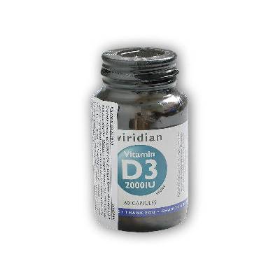 Viridian Vitamin D3 2000IU 60 kapslí