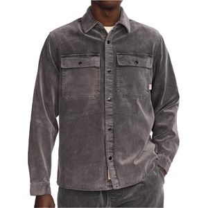 Revolution Мъжка риза с копчета Revolution Worker Overshirt Shirt - Darkgrey (033-3272-0111)