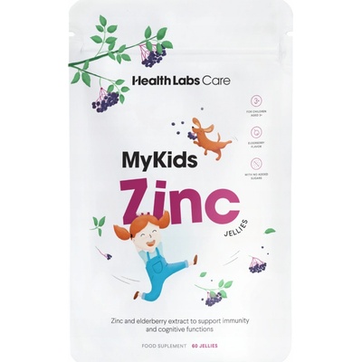 Health Labs Care My Kids Zinok želé cukríky bez pridaného cukru 60 ks