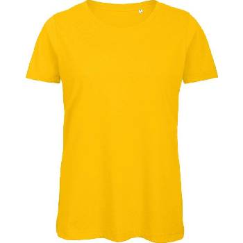 B&C Inspire T /women Dámske tričko Medium Fit z bio bavlny žltá gold
