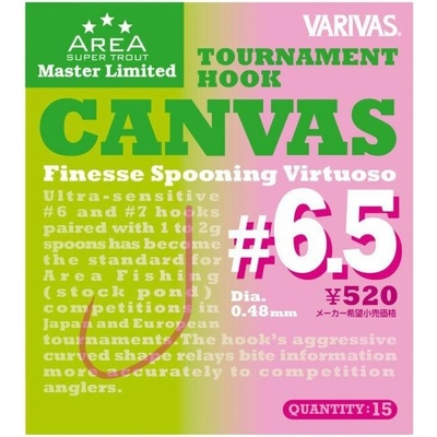 Varivas Háčiky Tournament Hook Canvas 15 ks vel. 6,5